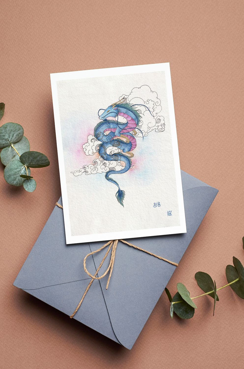 CHEONGRIONG - Le dragon Bleu - Carte Postale