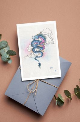 CHEONGRIONG - Le dragon Bleu - Carte Postale