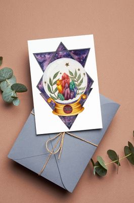 BOULE DE CRISTAL - Carte Postale