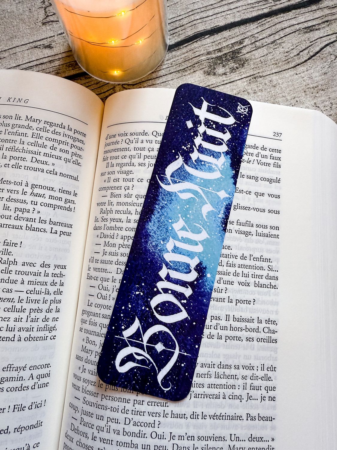 MARQUE PAGE CALLIGRAPHIE BONNE NUIT