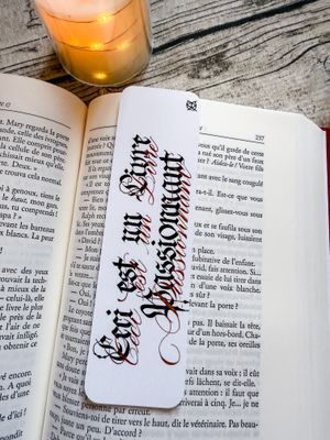 MARQUE PAGE CALLIGRAPHIE CECI...