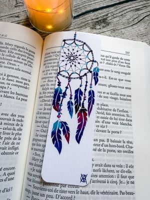 MARQUE PAGE DREAMCATCHER BLEU
