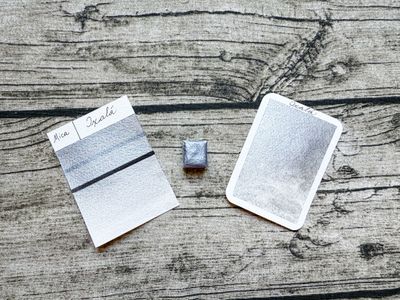 OXALA  - aquarelle argentée artisanale fabriquée à la main à Paris