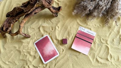 ADENIUM  - aquarelle rose artisanale fabriquée à la main à Paris