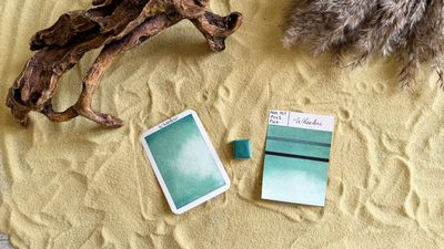 WHEELERI - aquarelle vert celadon artisanale fabriquée à la main à Paris