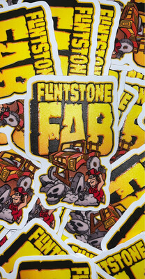 Flintstone Fab Trail Repair Sticker