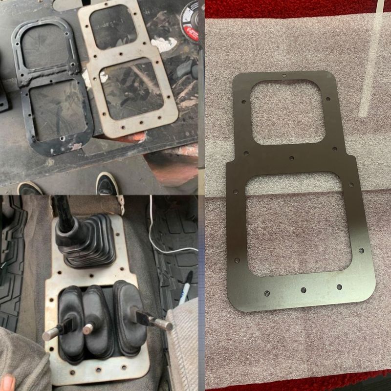 Tripple stick shifter plate.
