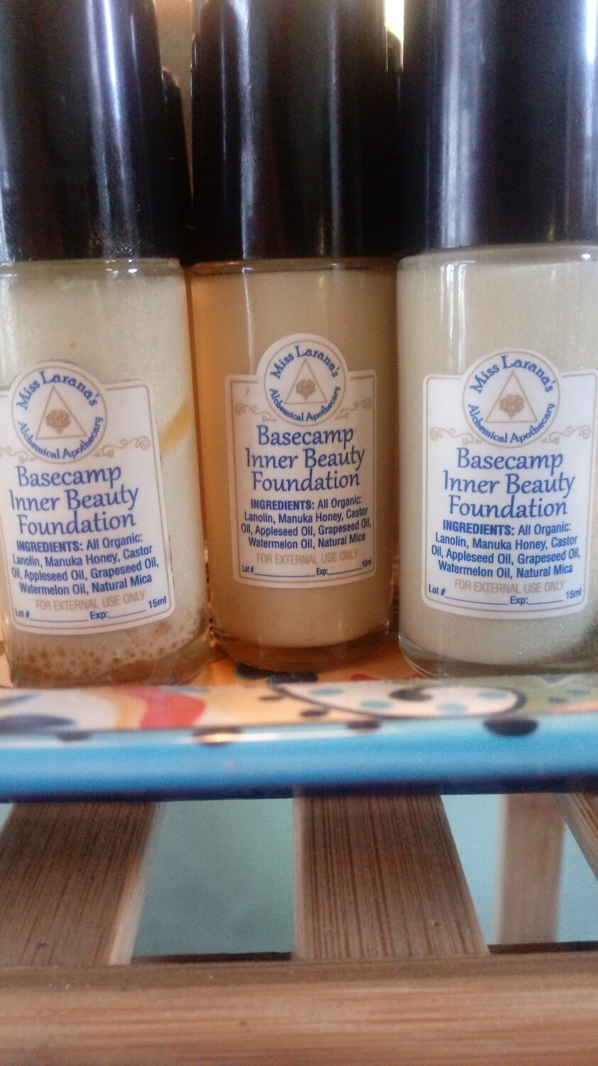 Organic Basecamp Inner Beauty Foundation - moisturizer & natural foundation that heals & protects your skin.
Specially designed for 50+ skin.