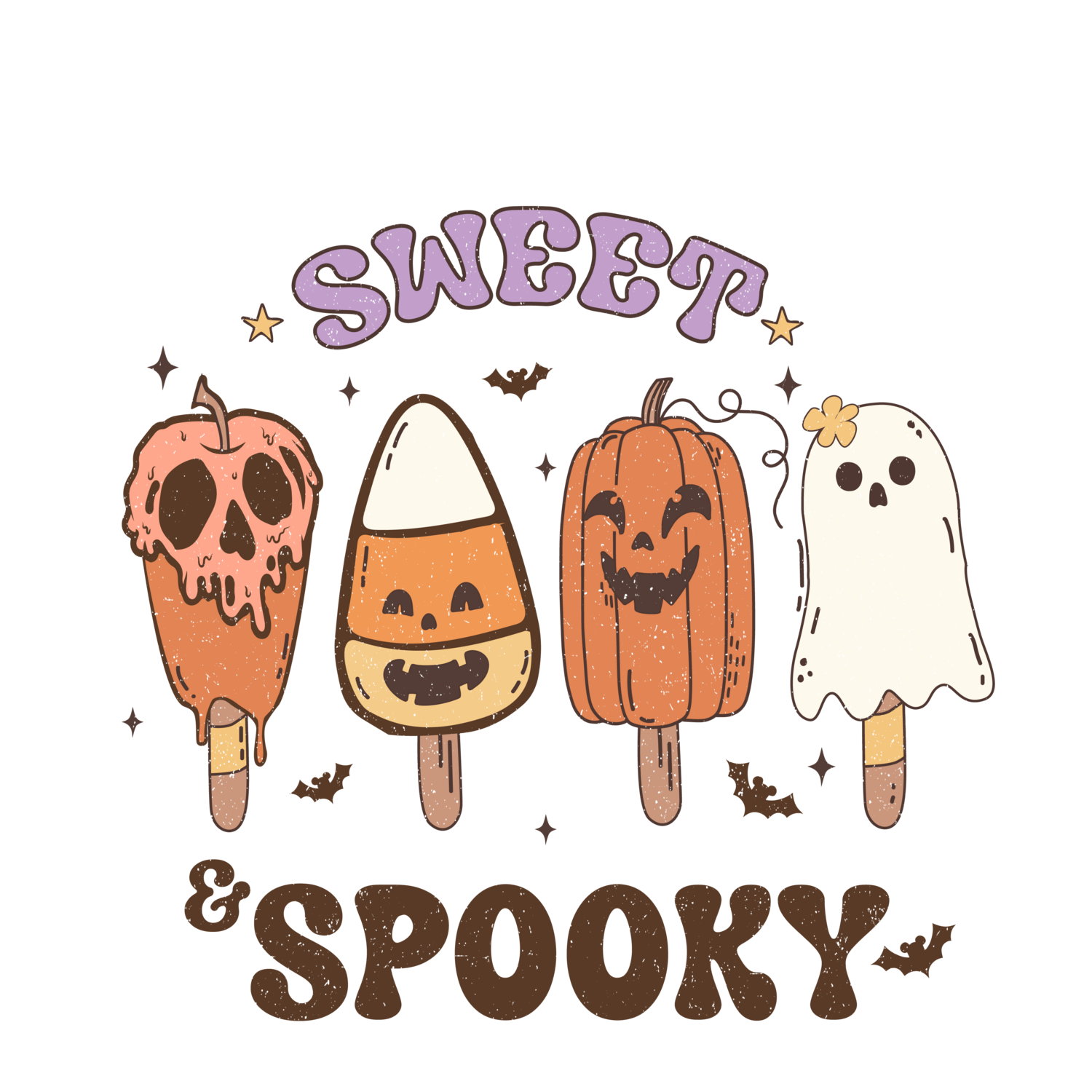 Sweet and spooky DTF, Size: 7&quot;