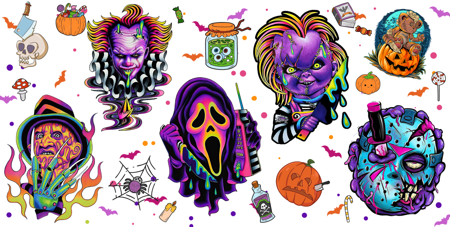 #521 Neon Spooky  Friends
