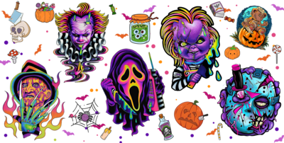 #521 Neon Spooky  Friends