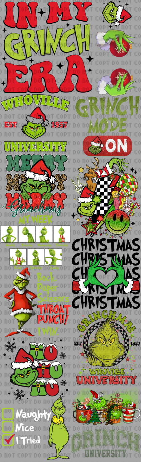 #05 Gangsheet Green guy (adult Size)