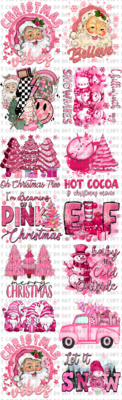 #06 Gangsheet Pink Xmas