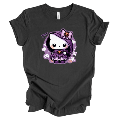 Purple Spooky kitty DTF