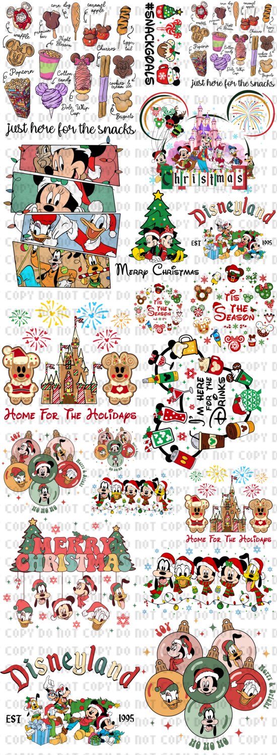 #13 Mouse friends Xmas Gangsheet