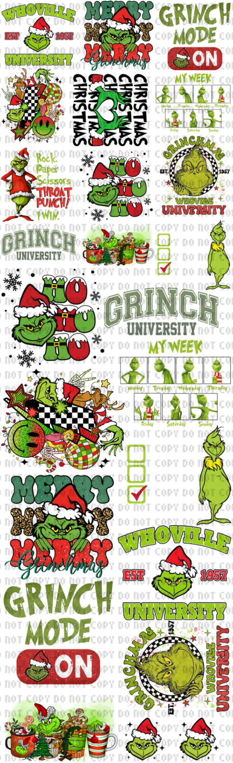 #27 Green Man  Gangsheet (mix sizes)