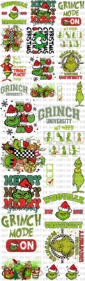 #27 Green Man  Gangsheet (mix sizes)