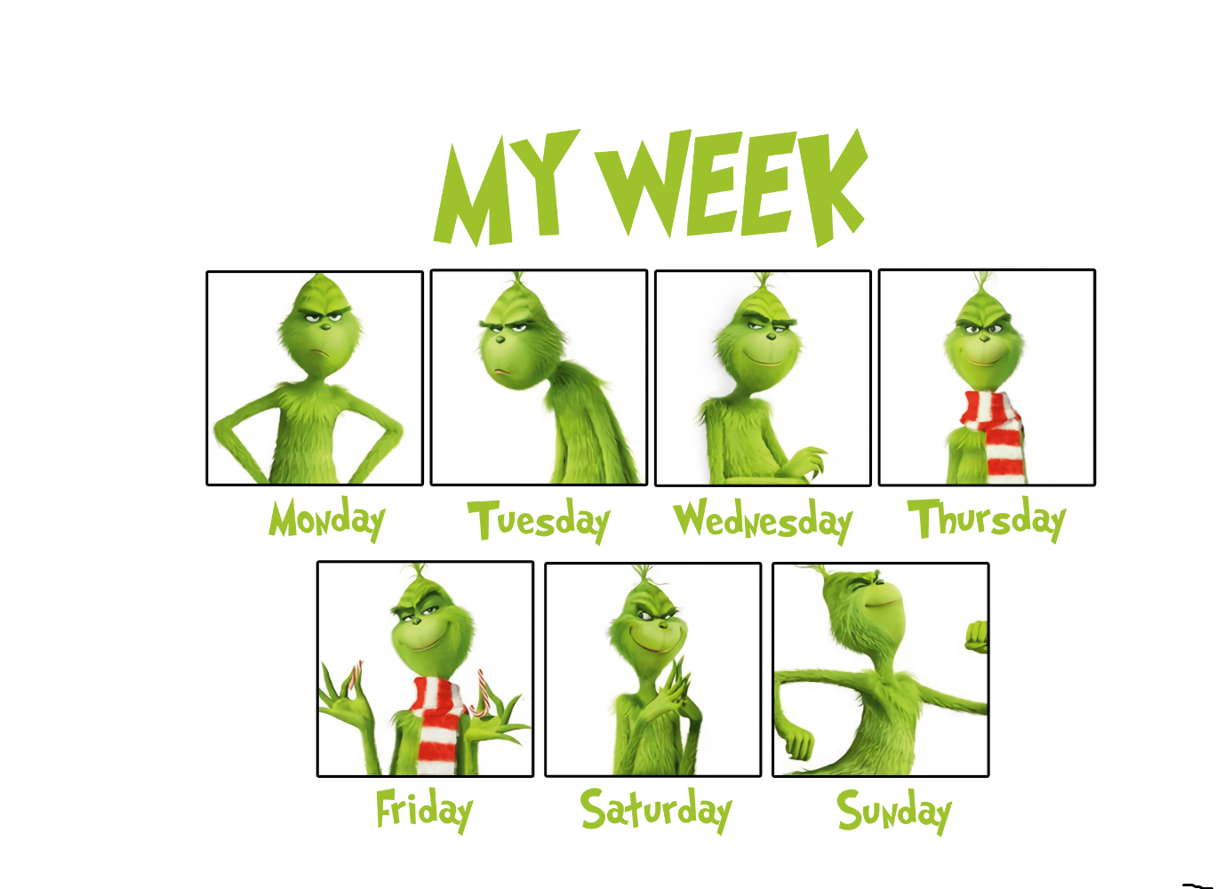 My Week Green man