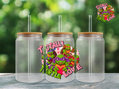 #614 UV DTF Totally Turtle love