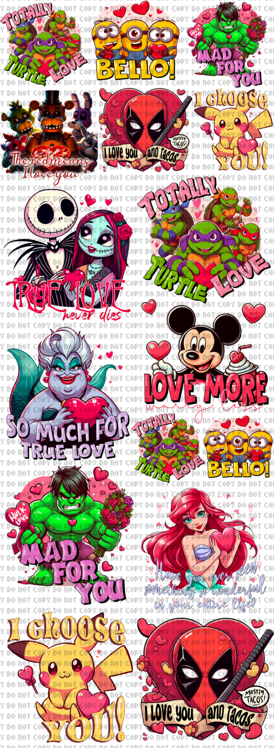 #31 Valentines Day Gangsheet
