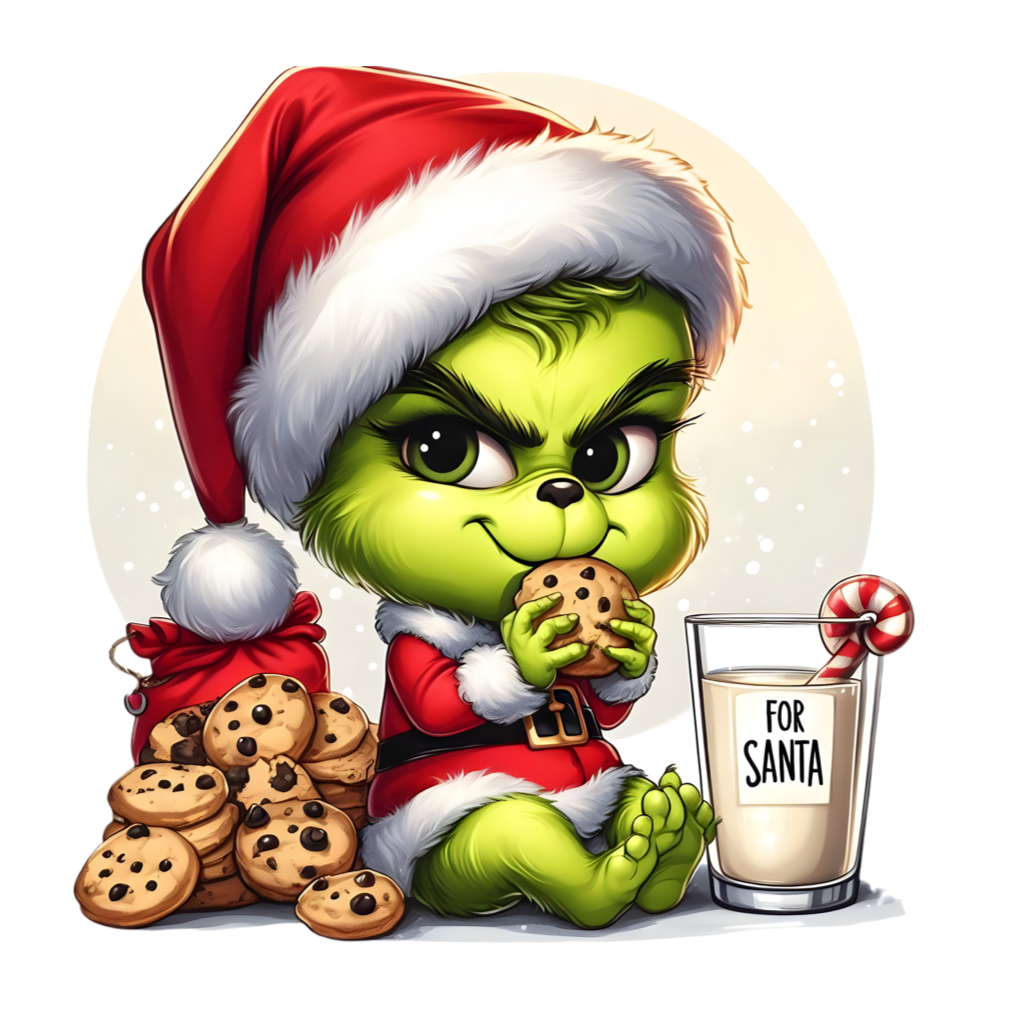 Xmas  Green guy cookie