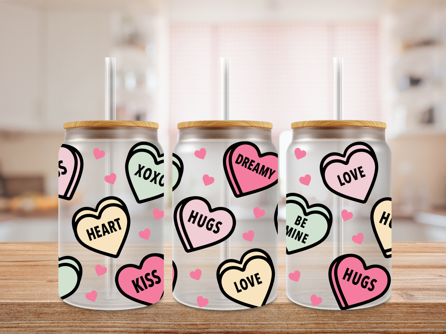 #652 UV DTF VALENTINE HEARTS