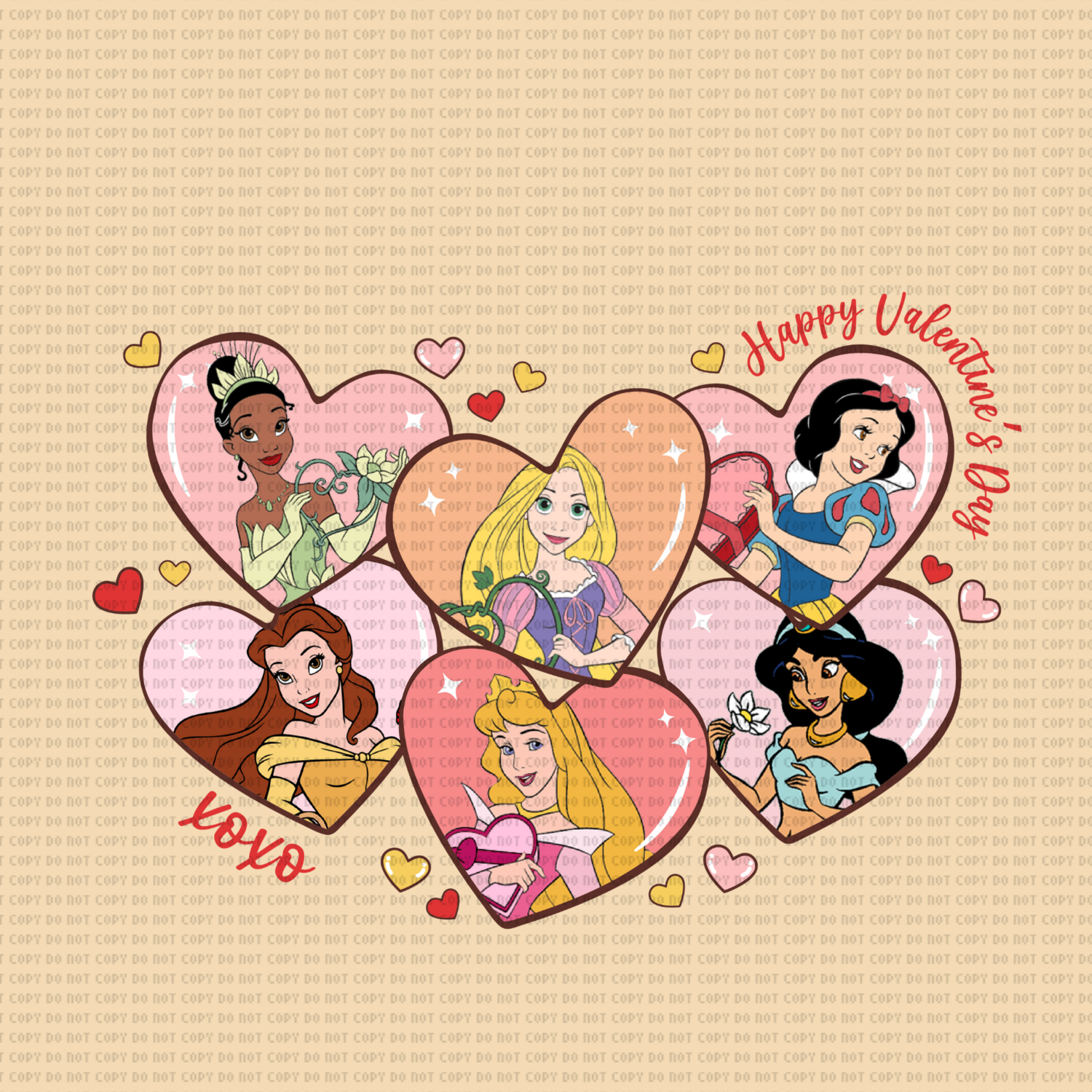 PRINCESS HEARTS DTF