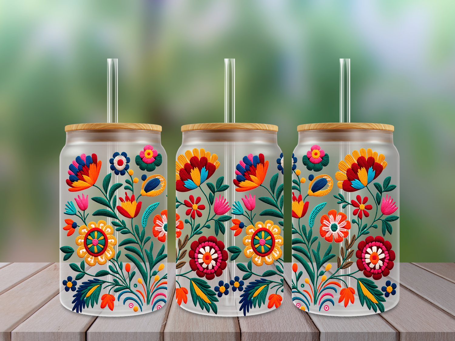 #902 Floral Embroider