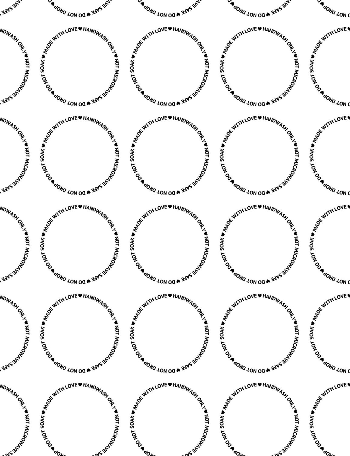 UV Decal Care Sticker bundle