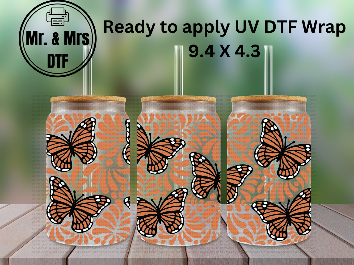 #1002  TALAVERA BUTTERFLY CLAY