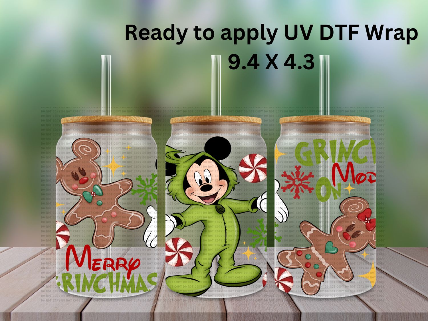 #1032 Green mouse xmas