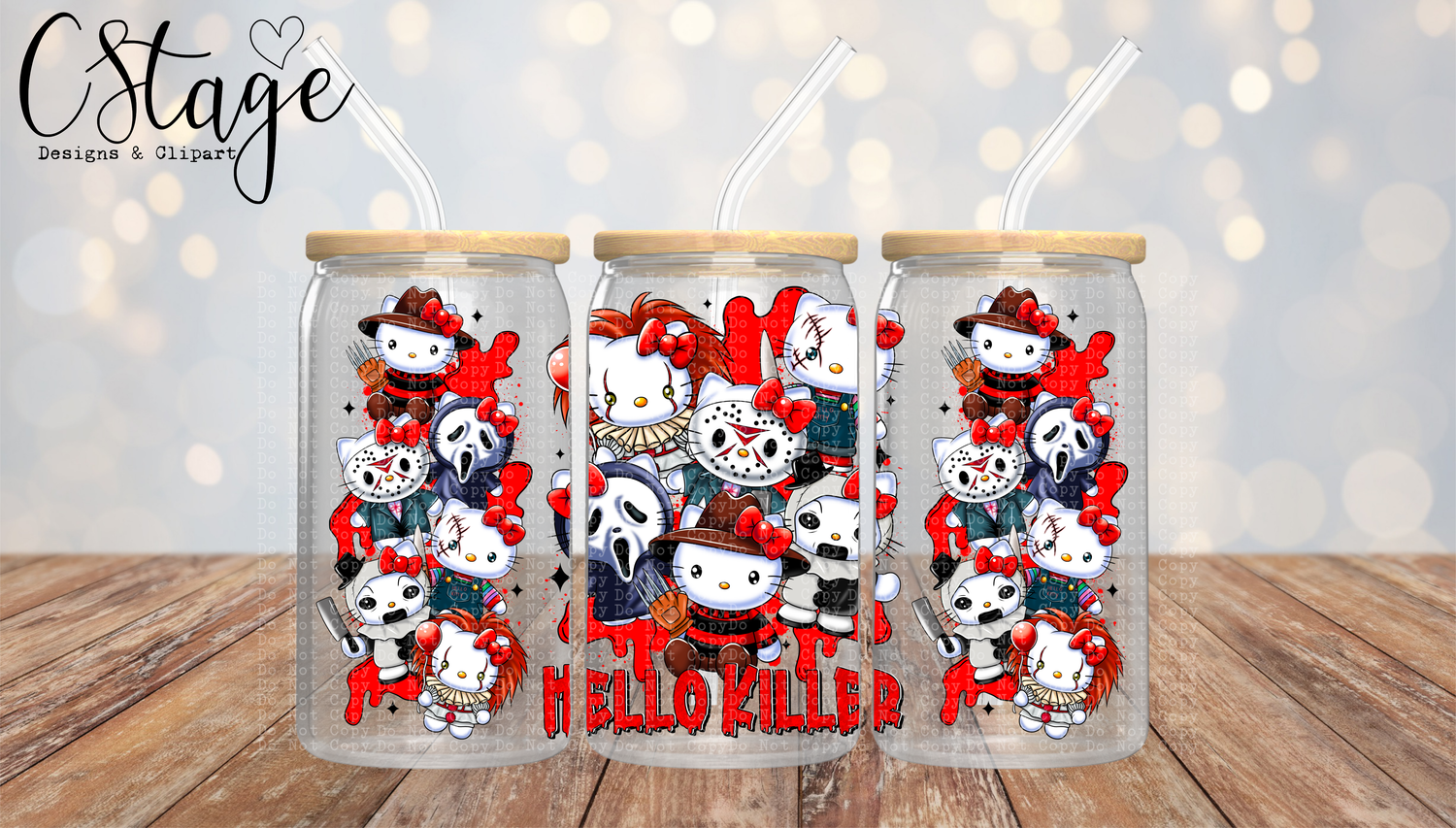 #1119 Horror Kitty mash up