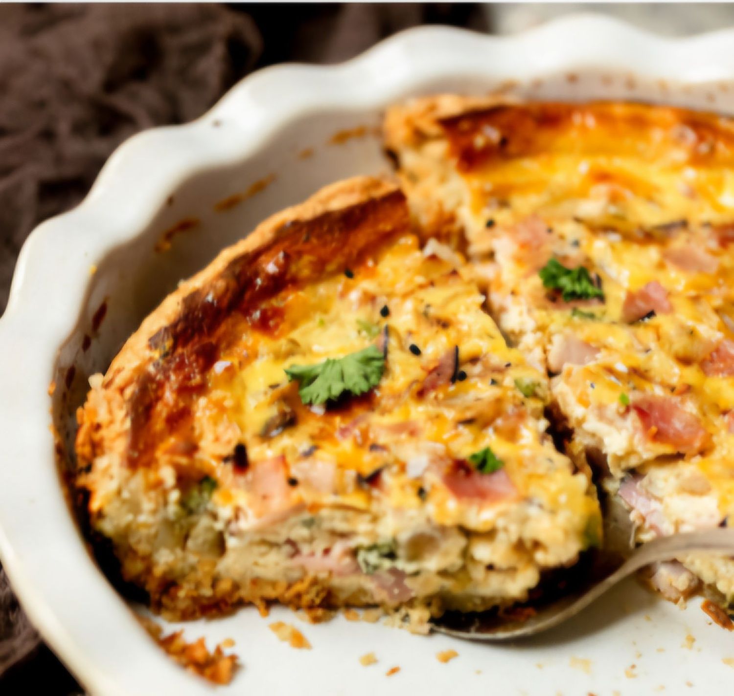 Ham & Cheese Quiche