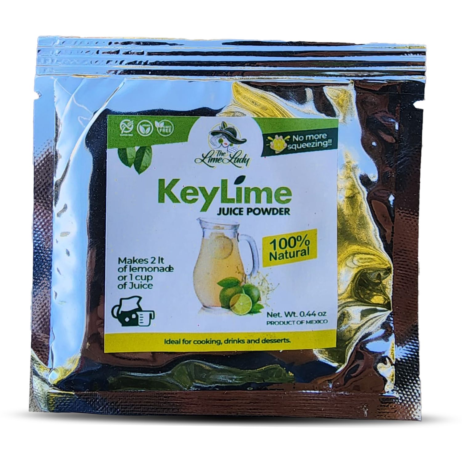 0.44 oz Dehydrated Key Lime Juice Powder The Lime Lady (Sachet Promotion)