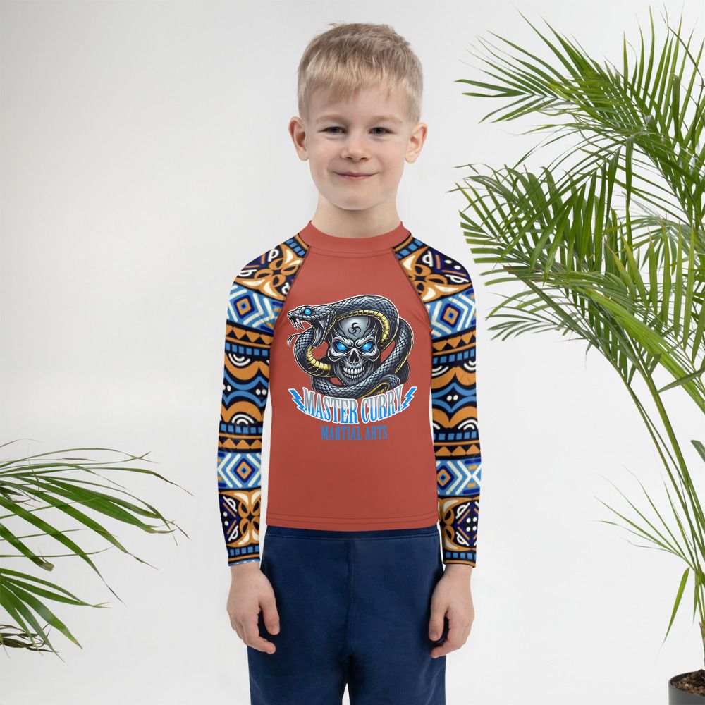 Master Curry Kids Rash Guard OR New Logo