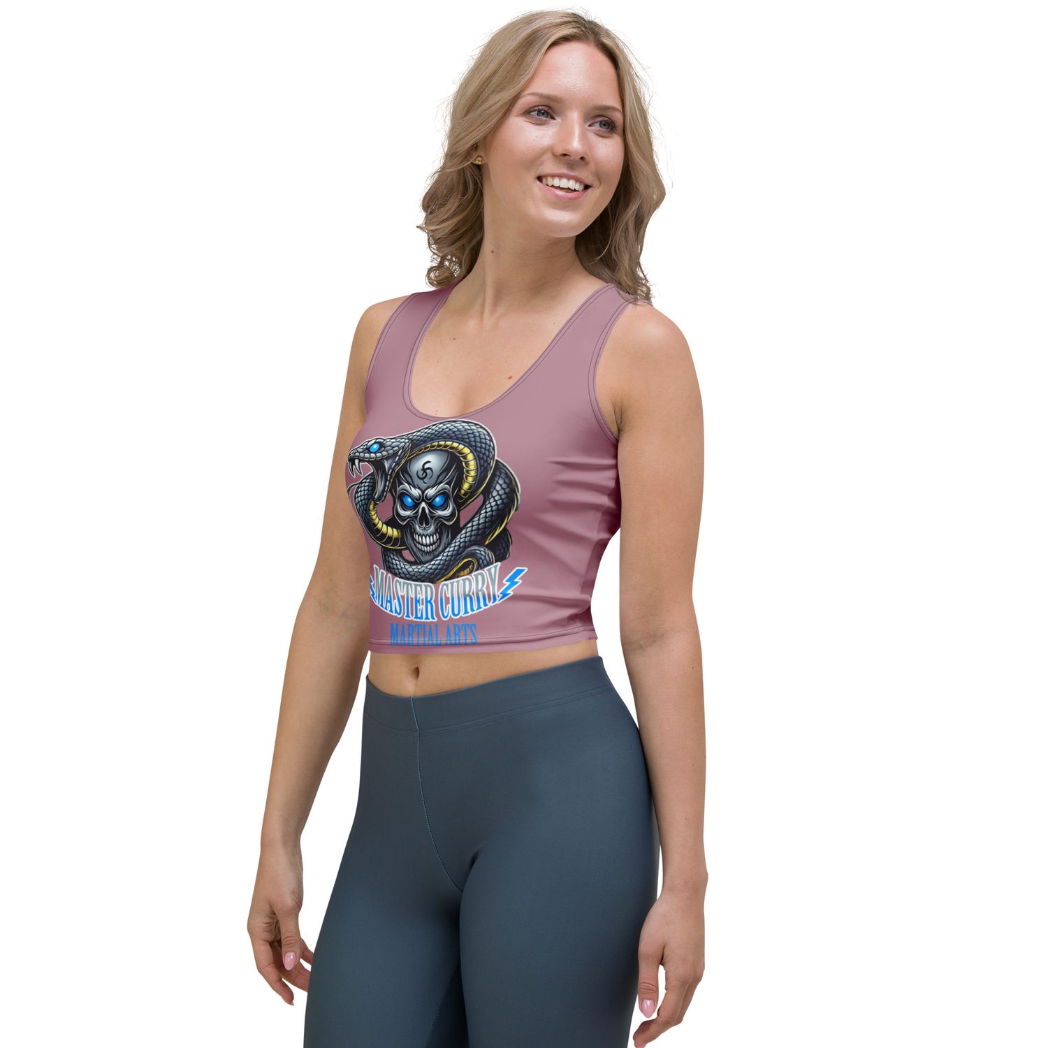 MCKJ White New Design Crop Top