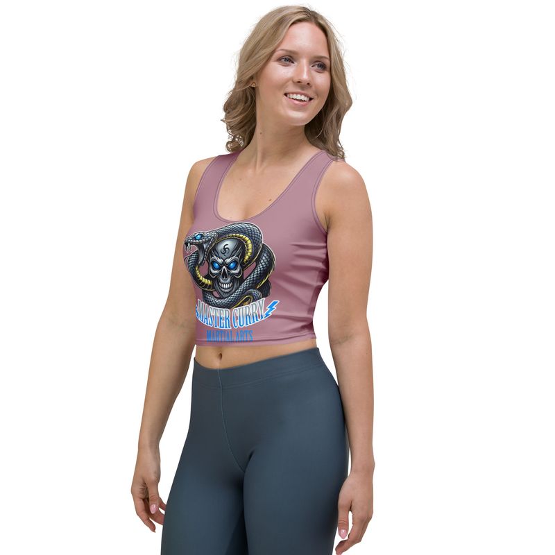 MCKJ White New Design Crop Top