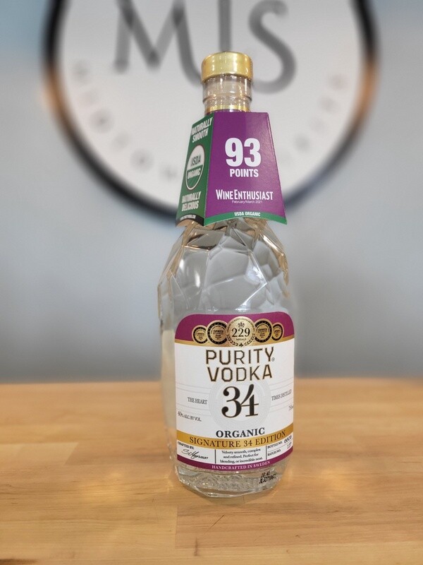 Purity vodka 34 organic