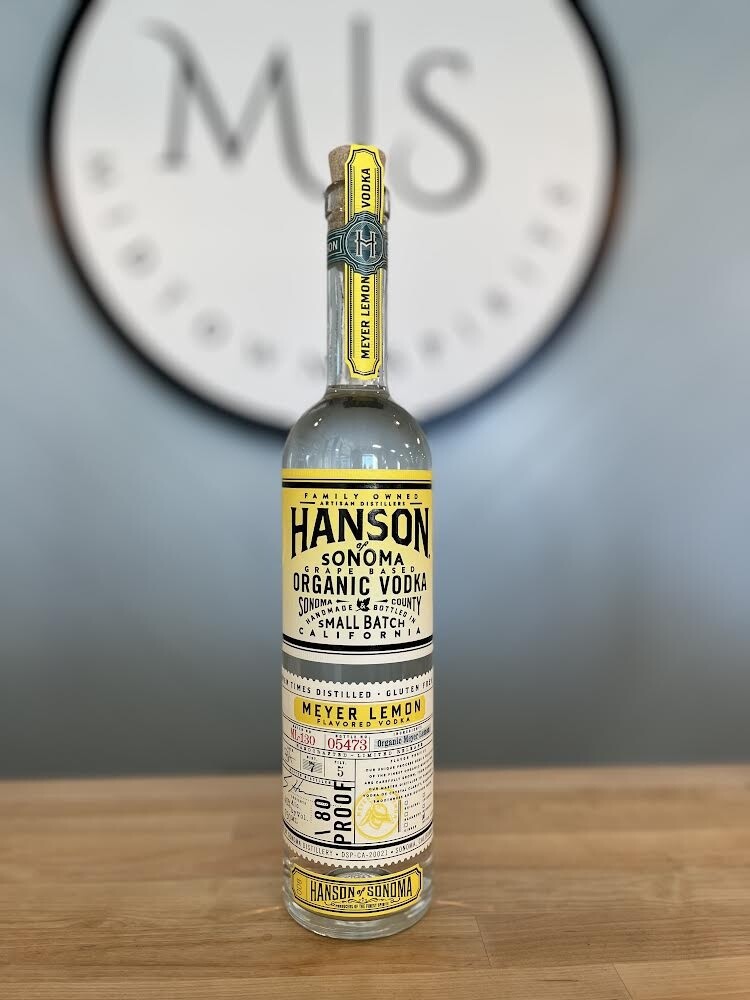 Hanson of Sonoma Meyer Lemon Organic Vodka /750