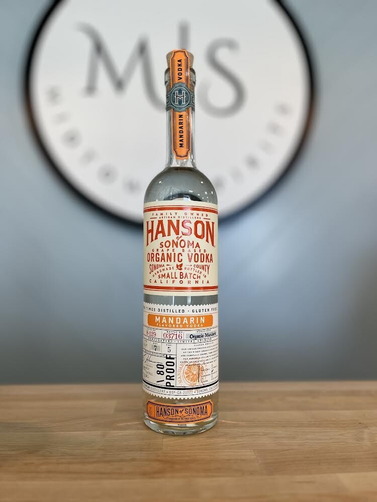 Hanson of Sonoma Mandarin Organic Vodka /750