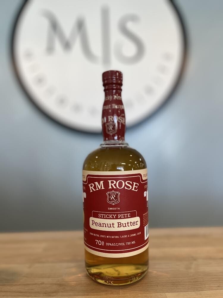RM Rose Sticky Pete Peanut Butter Flavored Whiskey