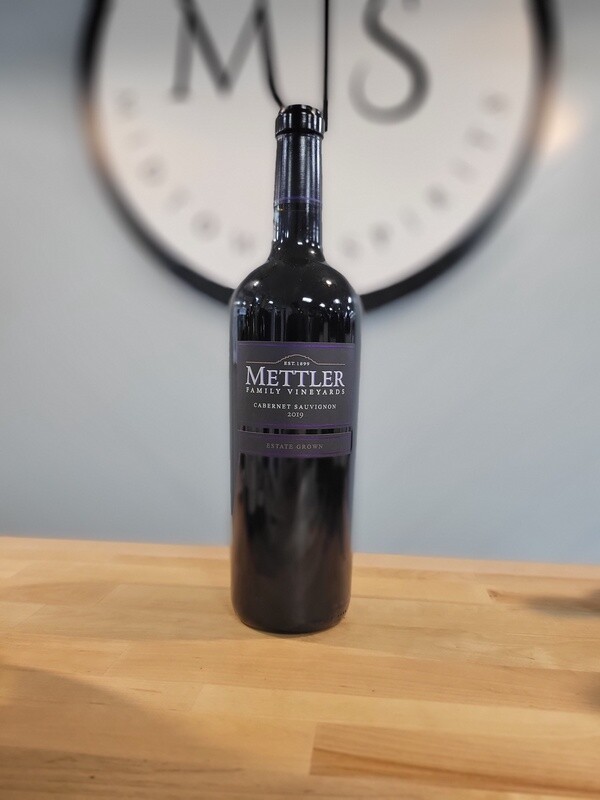 Mettler family Vinyards estate grown cab sauv