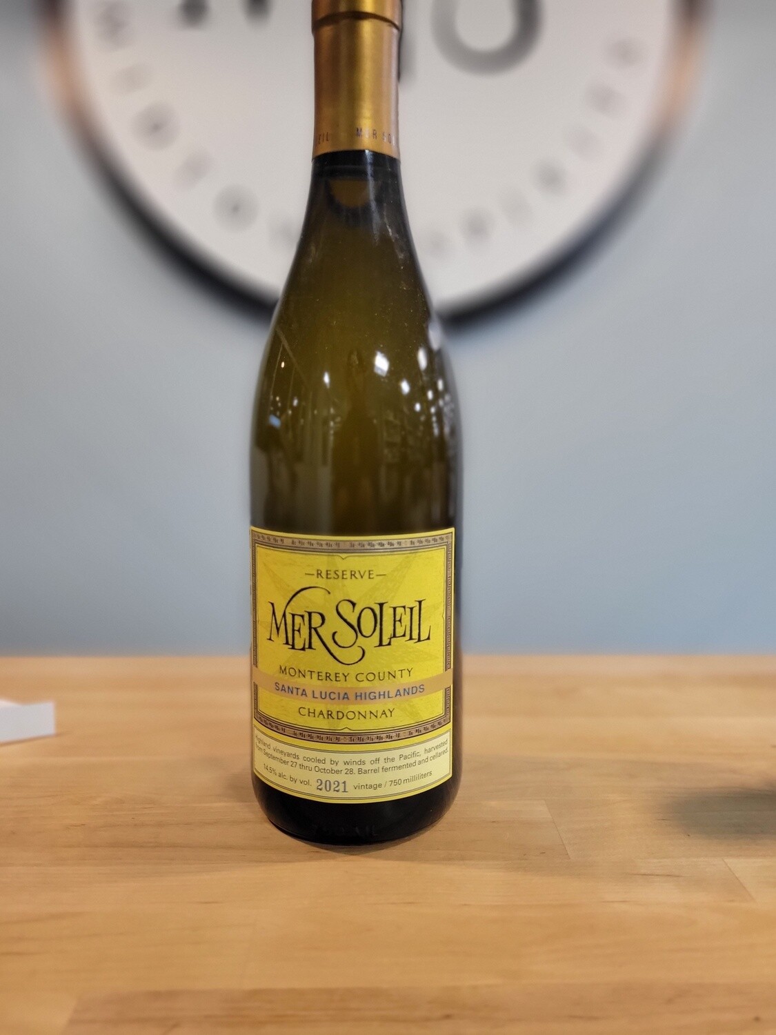 Mer Soleil Monterey County Santa Lucia Highlands Chardonnay