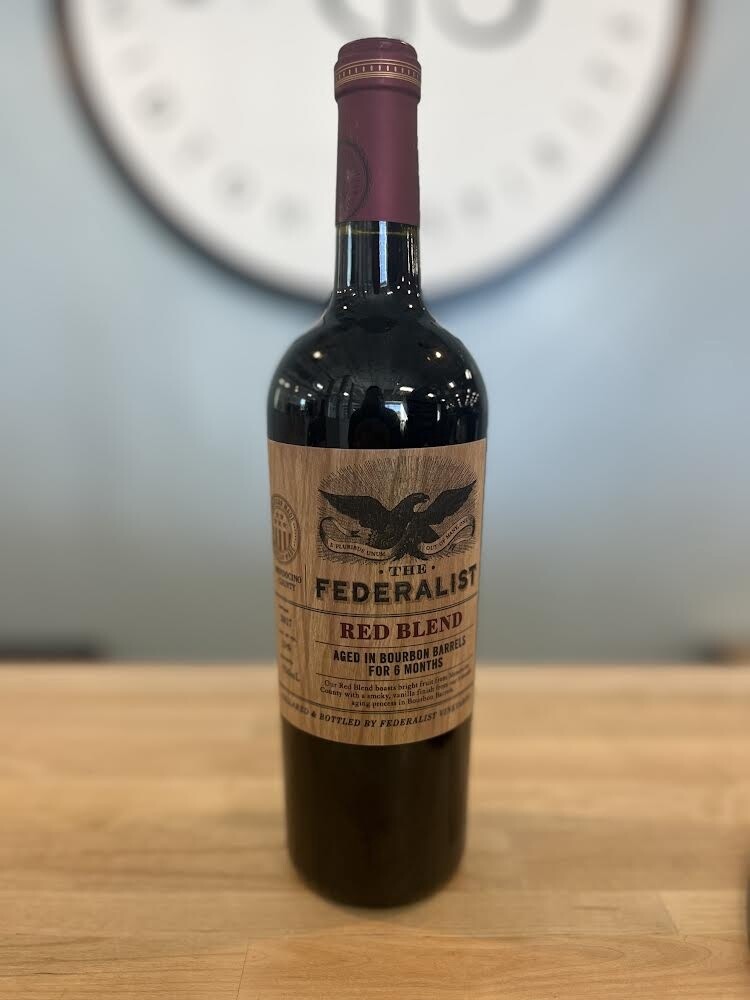 The Federalist Red Blend-Bourbon Barrel 6m
