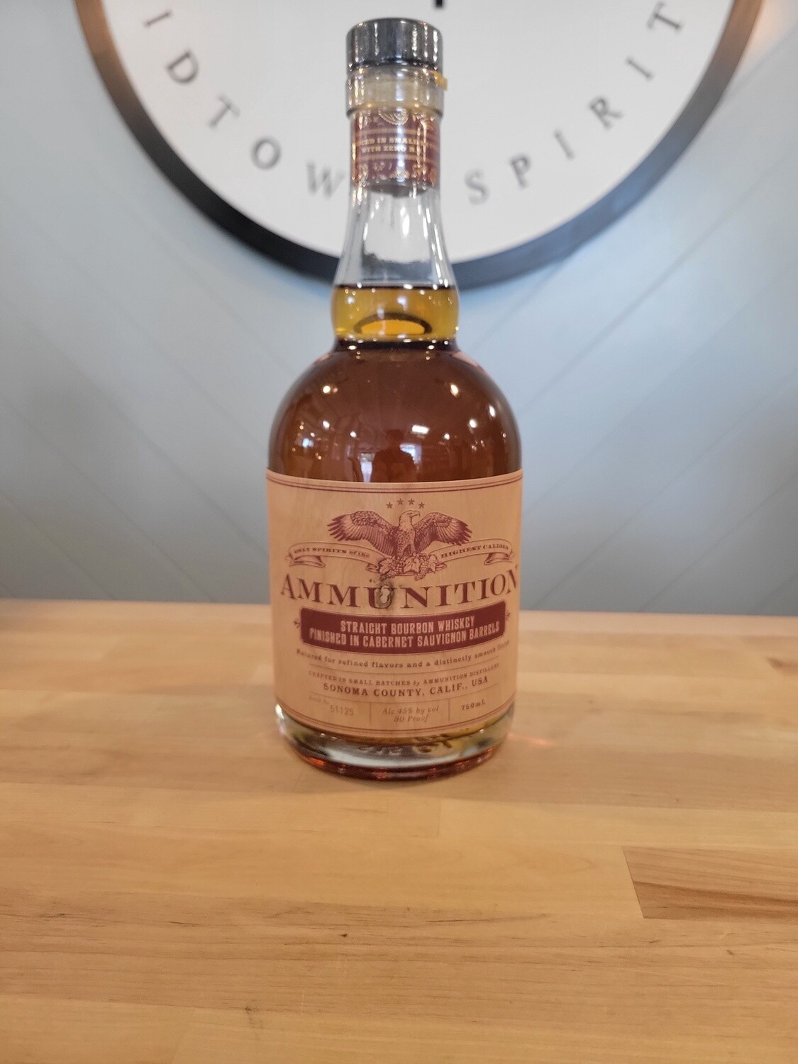 Ammunition Straight Bourbon Whiskey Finished in Cabernet Sauvignon  Barrels/750