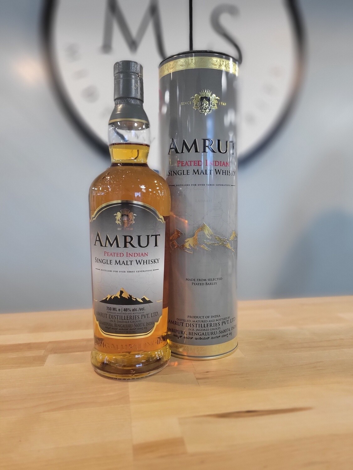 Amrut Peated Indian Single Malt Whiskey /750
