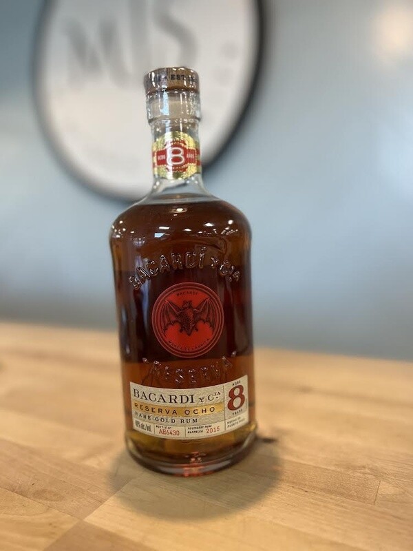 Bacardi Reserva Ocho Rare Gold Rum /750