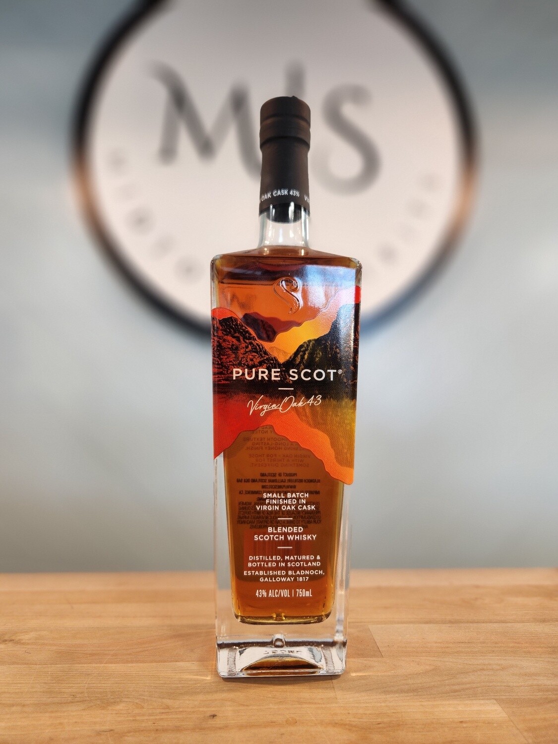 Bladnoch Pure Scott Virgin Oak 43 Scotch Whiskey
