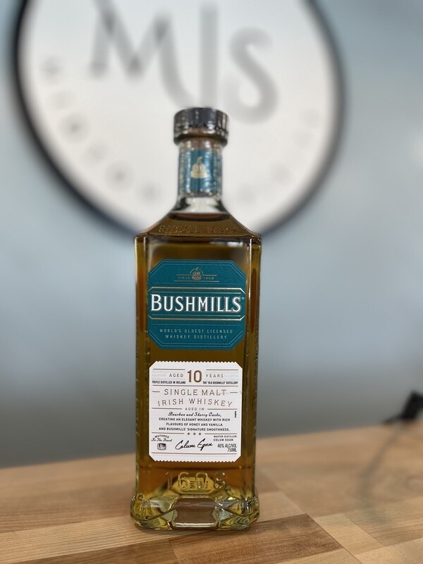 Bushmills 10yr Single Malt Irish Whiskey /750