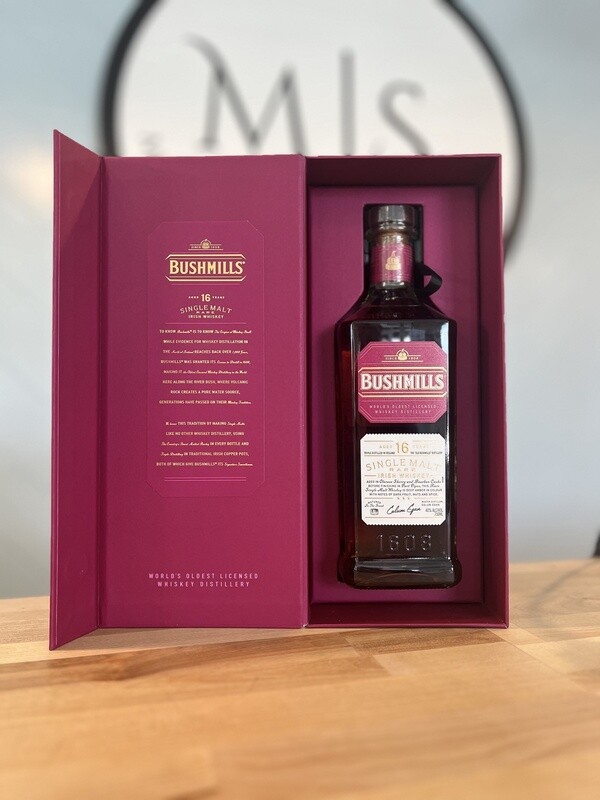 Bushmills 16yr Single Malt Rare Irish Whisky